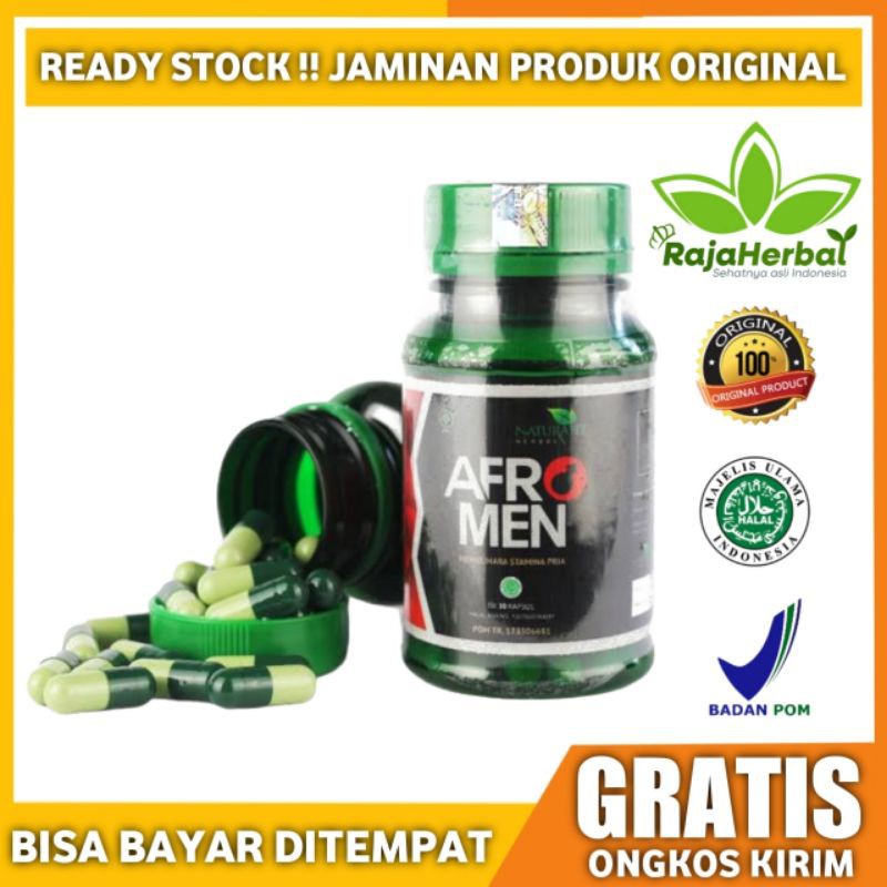 AFROMEN ASLI ORIGINAL OBAT HERBAL STAMINA LELAKI DALAM BERCINTA TERDAFTAR BPOM 100% AMPUH - OBAT KUA