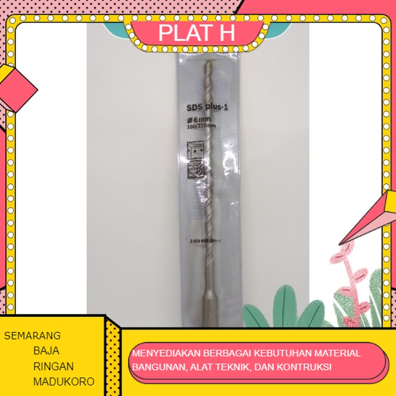 MATA BOR BETON SDS PLUS BOSCH 6mm x 150/210mm / MATA BOR TEMBOK BETON