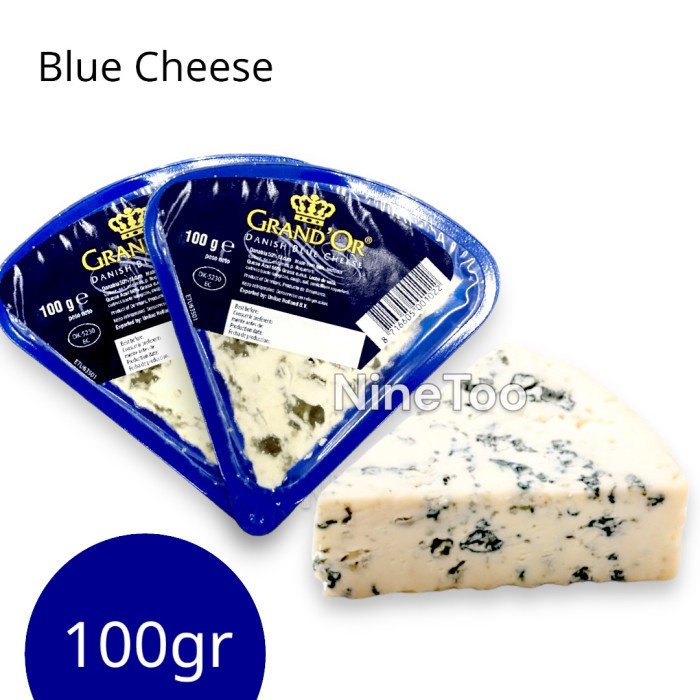 

Blue Cheese Keju Biru Danablu Danish Soft Chese imported