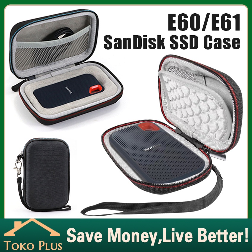 Pouch Hard Case SSD Sandisk E30 E60 E61 HardCase Tas Pelindung Tempat Sandisk SSD E61 E60 E30