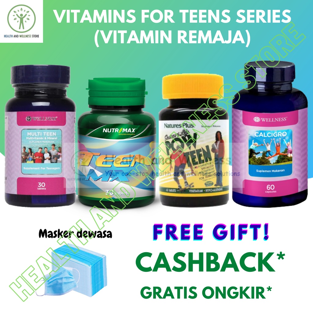 Wellness Multi Teen Calcigro Nutrimax Teen Mx Natures Plus Pow Teen Vitamins For Teens Series
