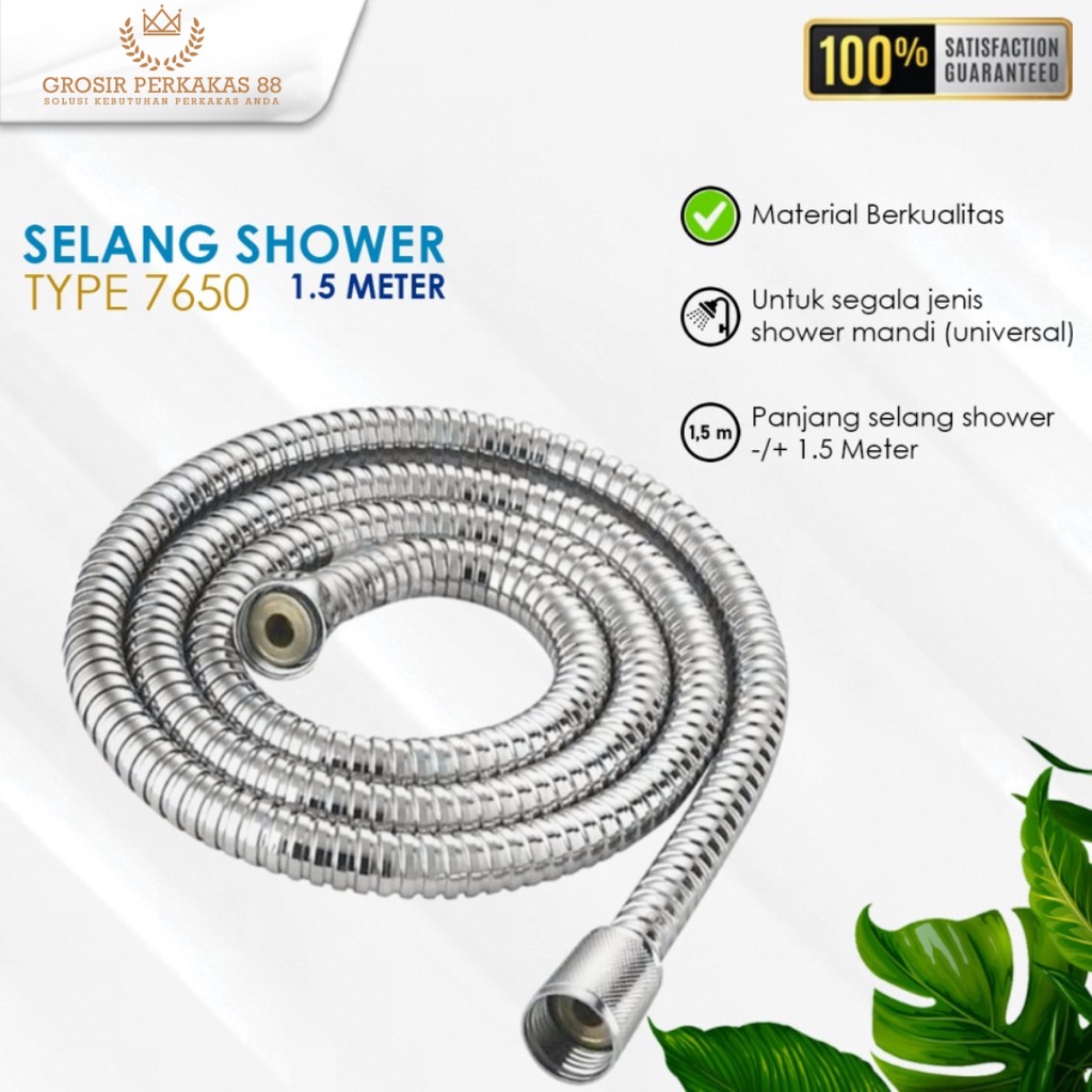 Selang Shower Mandi Toilet Fleksibel Flexibel 1.5 Meter Flo 7650