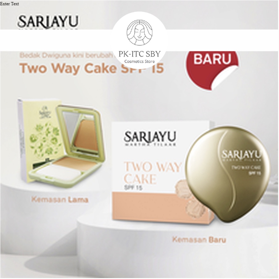 (TERLARIS) Sariayu Bedak Padat Dwiguna Twc/Two Way Cake Spf 15/Reffil Kemasan Baru