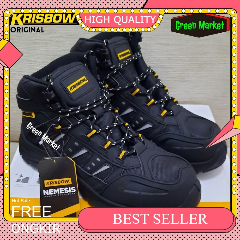 BEST SELLER Sepatu Safety Krisbow NEMESIS || Safety Shoes Krisbow NEMESIS