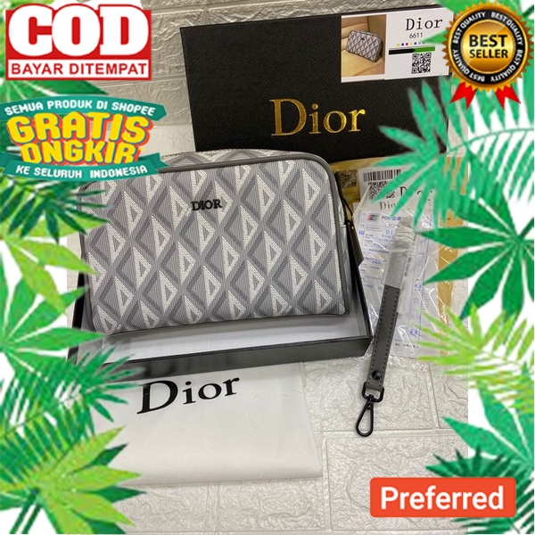 Tas handbag pria terbaru dior / clutch bag pria cowok dior termurah / clutch bag miror quality// HAN