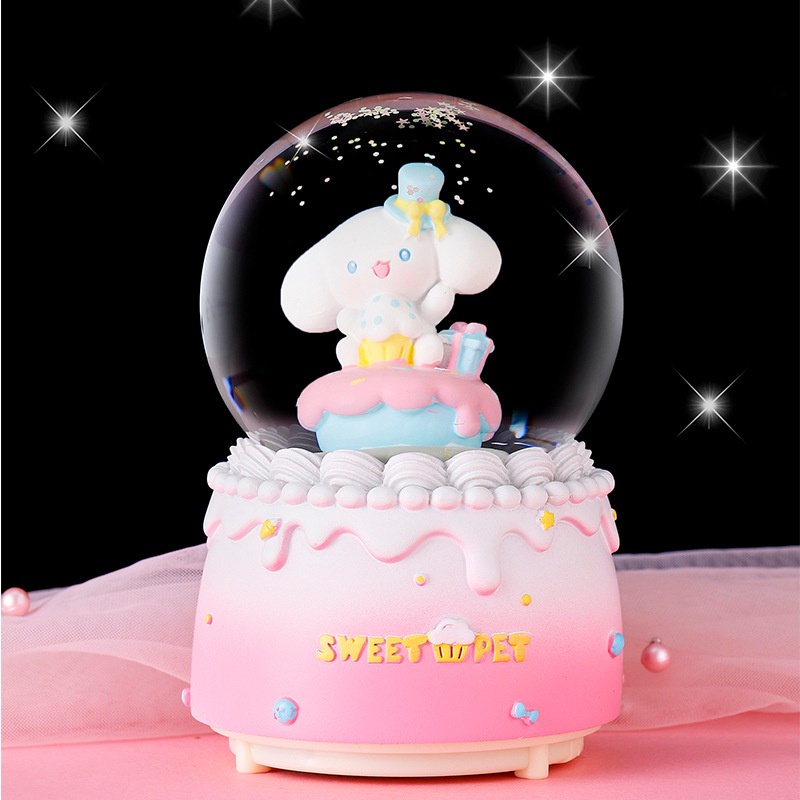 kotak musik bola kristal girl planet  hadiah ulang tahun hadiah natal