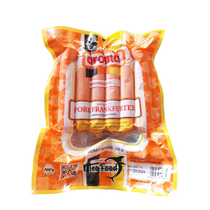 

Aroma Pork Frankfurter 250 Gr | Non Halal