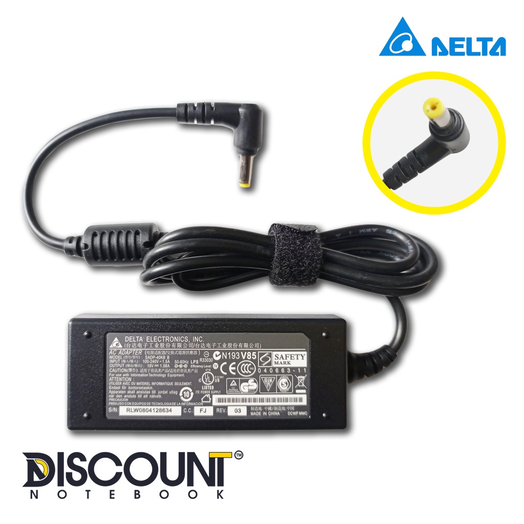 ADAPTOR | ADAPTER CHARGER LAPTOP LITE-ON / DELTA 19V 3.95A