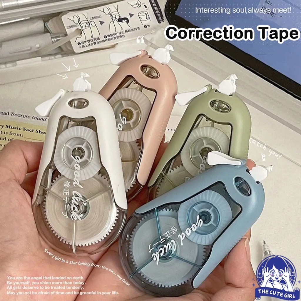 

Tip Ex/Correction Tape/Pita Koreksi 12Meter Warna Pastel Tidak Mudah Terputus-Stazionario
