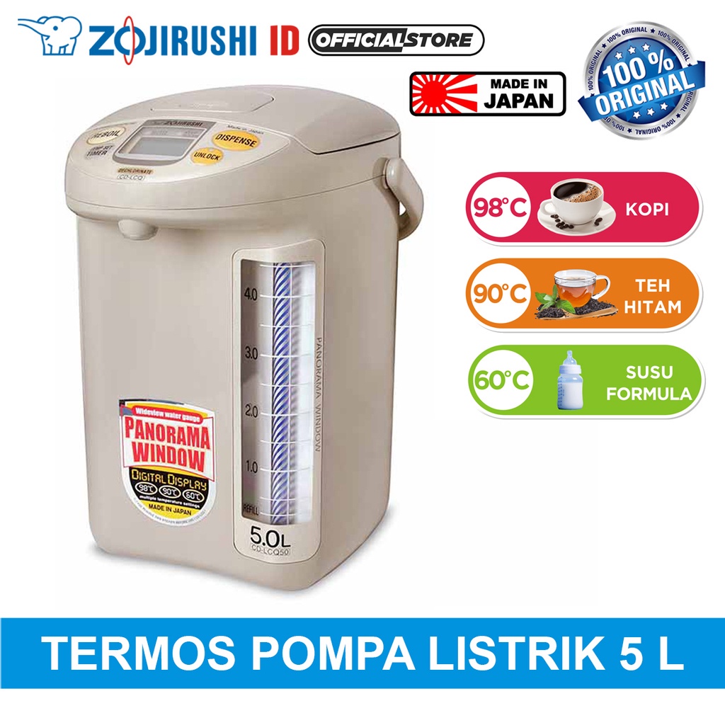 Zojirushi CD-LCQ50 TK Termos Pemanas Air Listrik 5L