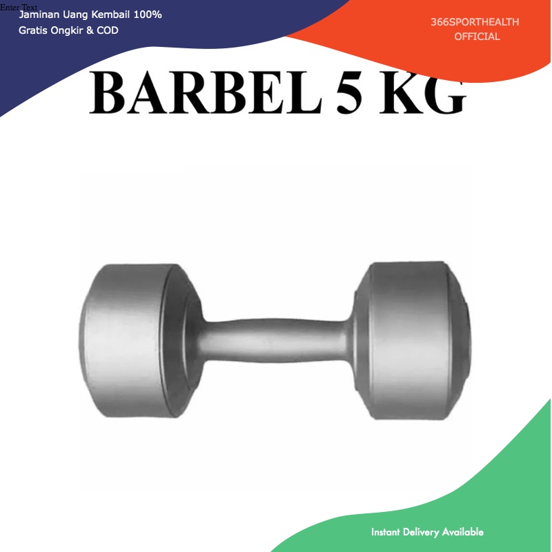 [366SH] BARBEL 5KG / DUMBELL 5KG  / DUMBEL WINSTAR STAMINA 5 KG