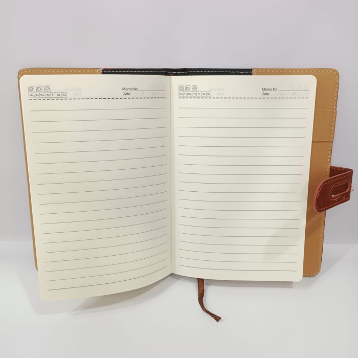 

Ag 12 Agenda kulit A5/ agenda souvenir, agenda si, notesbook - Cokelat