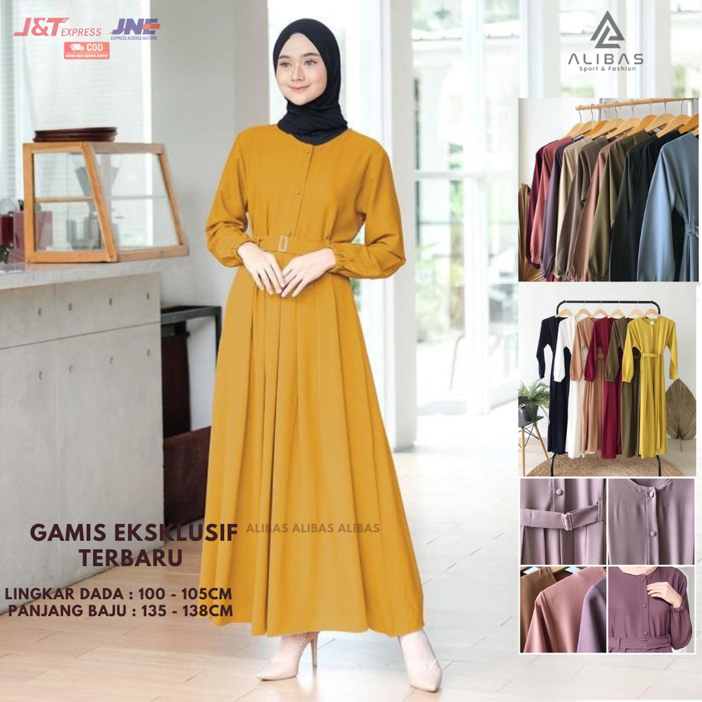 gamis remaja kekinian gamis terbaru baju gamis wanita remaja pakaian muslim terlaris baju muslim per