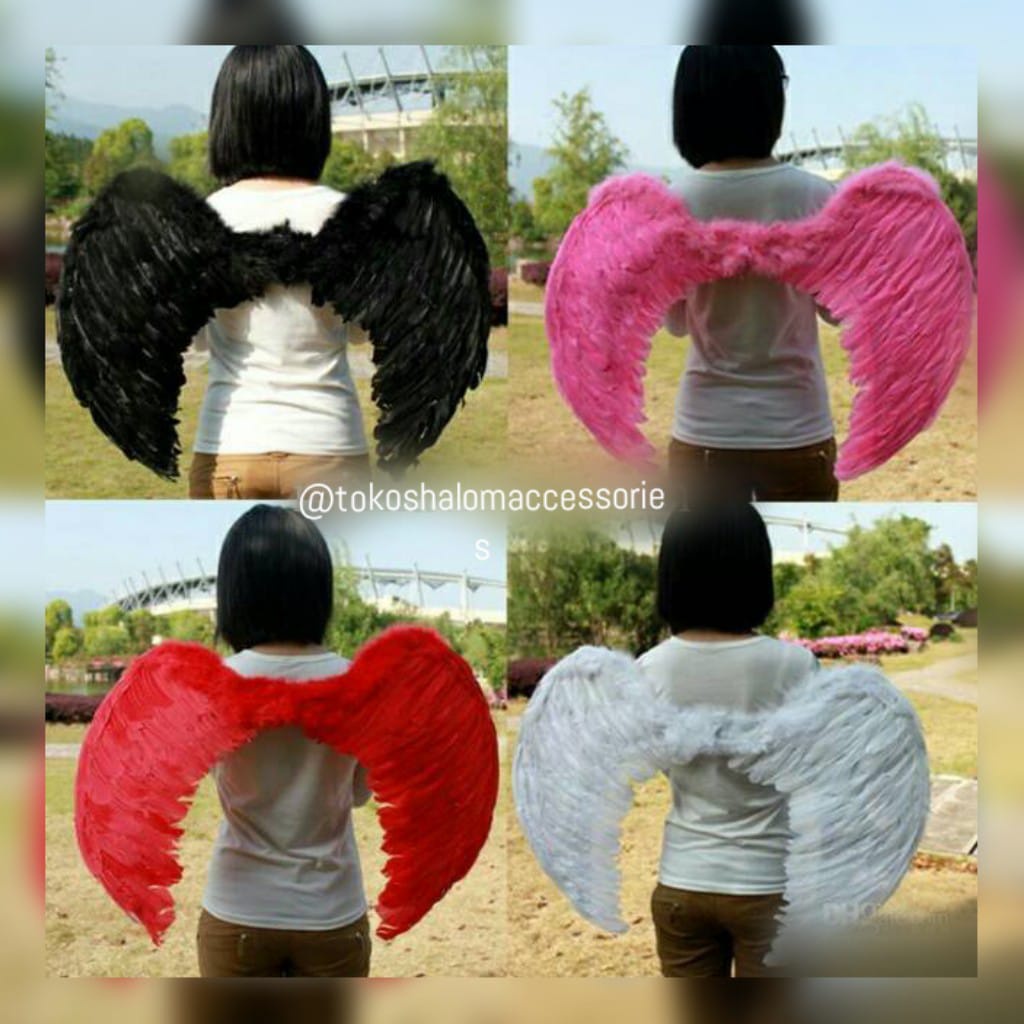 Promo - EL - Sayap Malaikat Angel Besar / Sayap Wing besar/Sayap Angel SAYAP MALAIKAT BAHAN BULU UNT