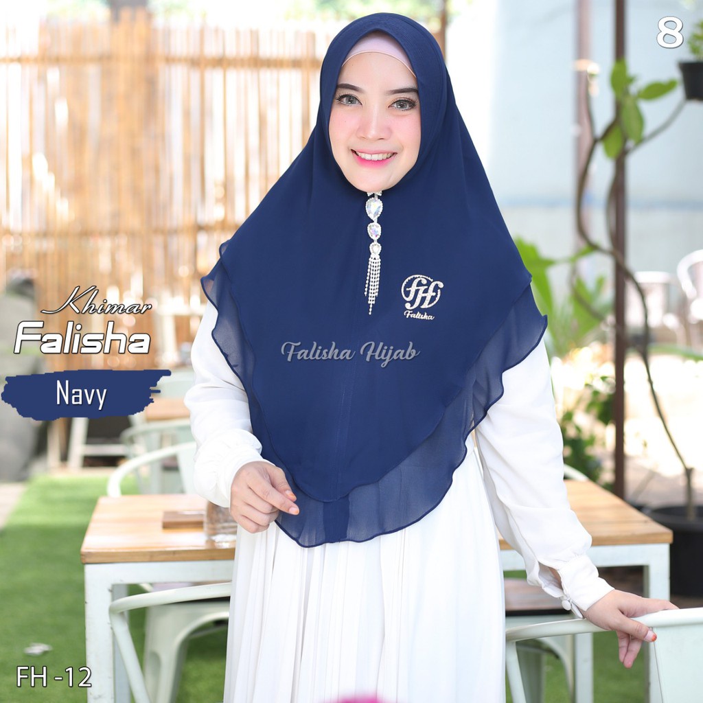 Jilbab Khimar Falisha Logo Ori Falisha Sayra