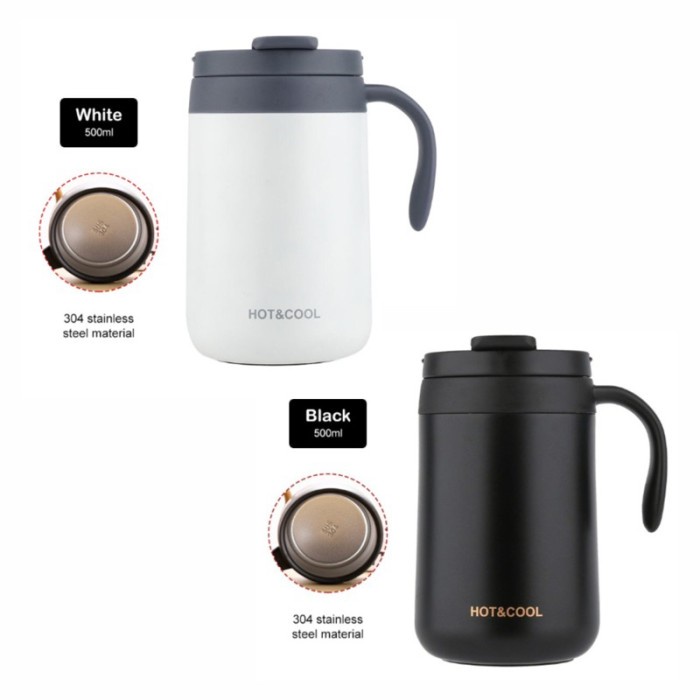 Mug Coffe Cup Vacuum New Stainless STEEL 500ml MUG Stainless