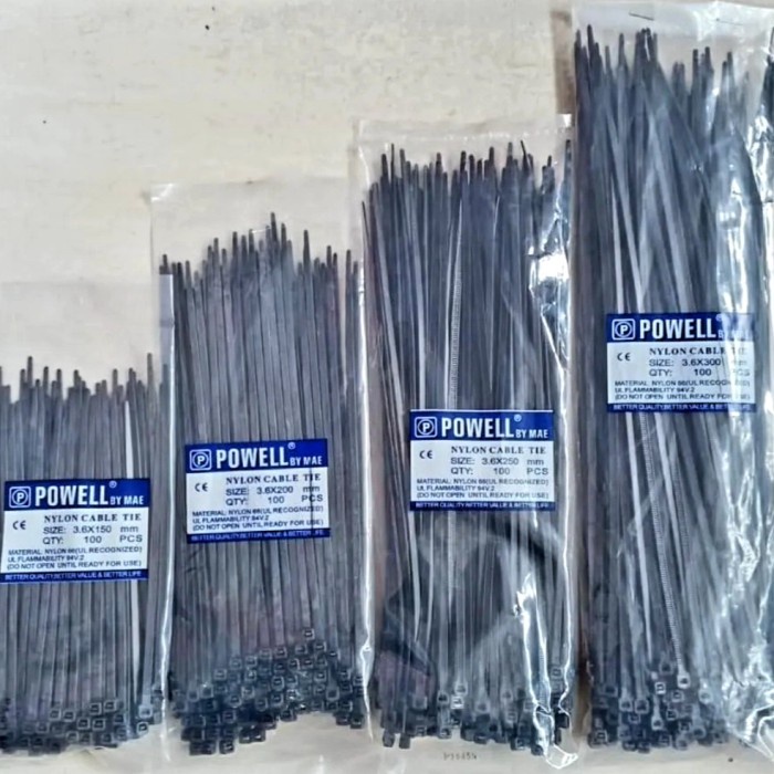 

Kabel Tis Ties Cable Ties Powell 10cm 15cm 20cm 25cm 30cm Putih Hitam Kabel Serut Tali Ties Pengikat Plastik Cable Ties