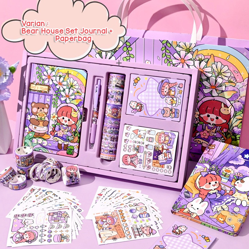 

PROMO - SET BUKU JOURNAL CHERRY BLOSSOM | MASU | MOMO SLEEP | BEAR'S HOUSE | PUDDING PINK | STICKER MOMO | SET DIARY | KERTAS MEMEO | STICKER VIRAL | NOTEBOOK BULLET DRAWING PLANNER NEW TERMURAH | JOURNALING LOVE | WASHITAPE JEPANG | STICKER KARTUN