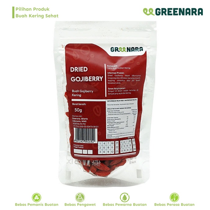 

[KUALITAS TERBAIK] Gojiberry kering 50gr Premium