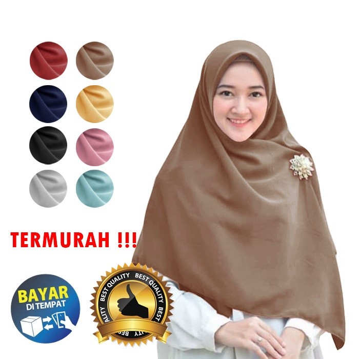 Segiempat Wolfis 150 x 150 Hijab square Murah Jilbab Segi 4 Wolfis - Dusty Pink