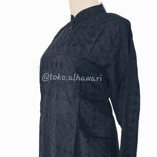 Gamis ihram hitam gamis haji dan umroh perlengkapan haji dan umroh - M