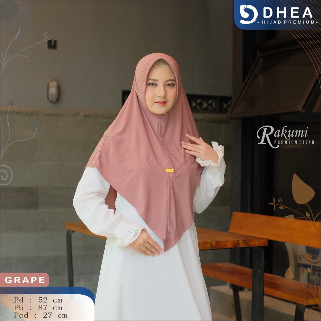 HIJAB INSTAN STELLA PREMIUM TERKINI RAKUMI HIJAB BY DHEA HIJAB