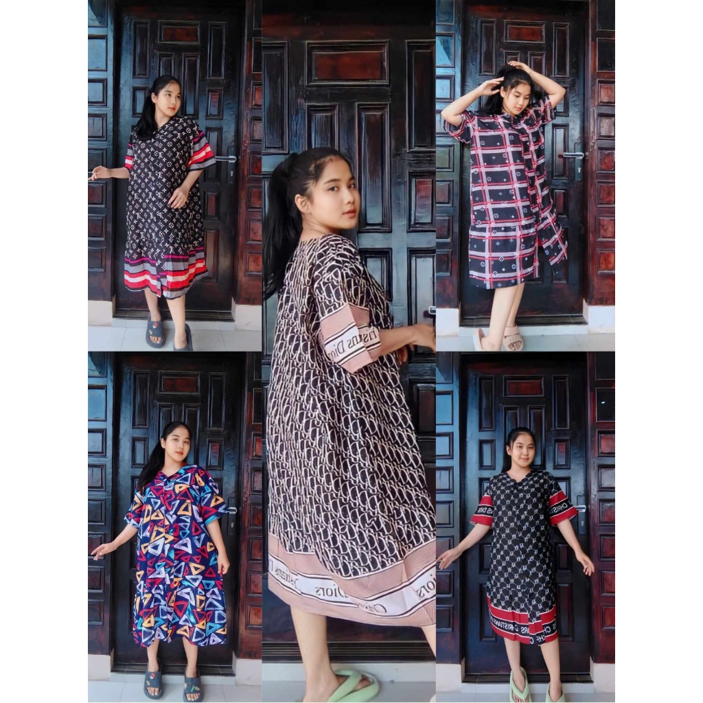 DASTER MOTIF RAYON FULL KANCING REMAJA KEKINIAN