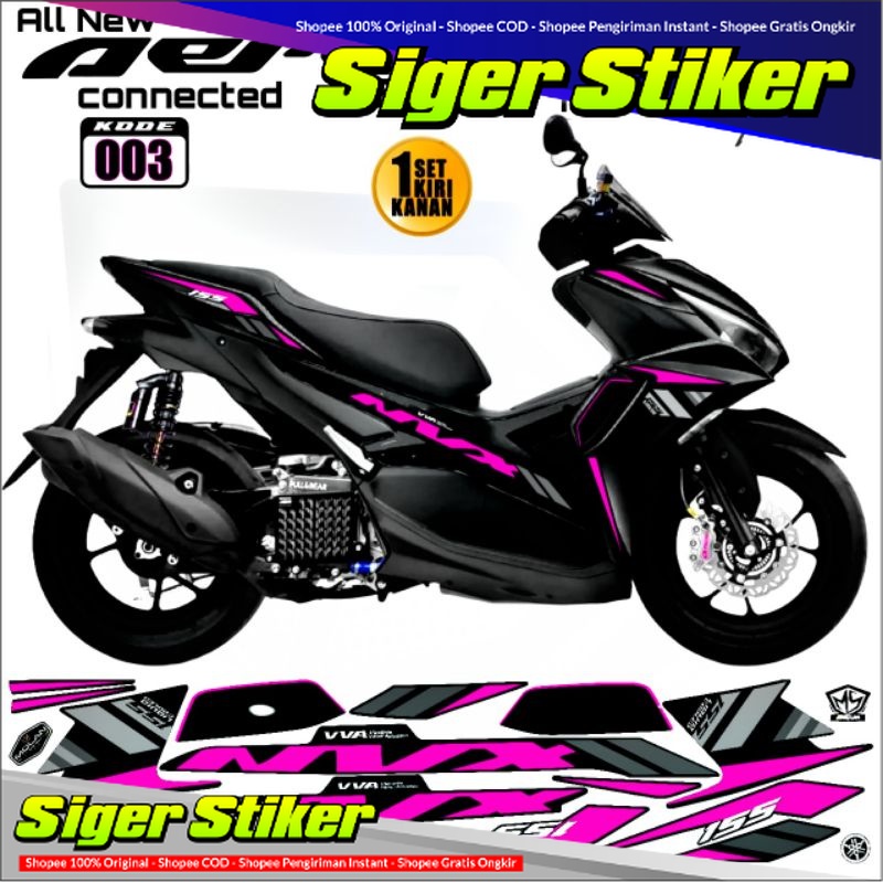 Decal Sticker Striping Variasi Aerox New NVX 155 All New Aerox 155 Connected Aerox 155 Vva Aerox New