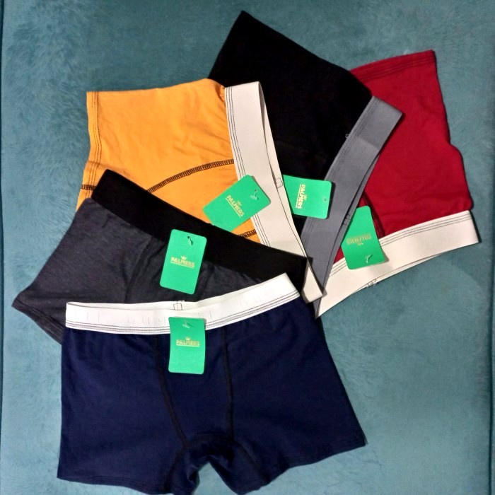 5 Pcs Celana Dalam Boxer Anak Laki Remaja Polos - XS