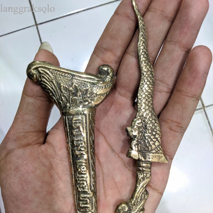 

termurah Keris Nagasasra kuningan koleksi antik