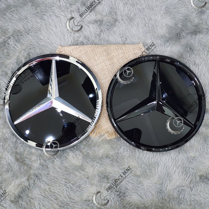 EMBLEM LOGO TENGAH GRILL MIRROR GLASS MERCEDES W205 W212 W213 W117W166 - CHROME