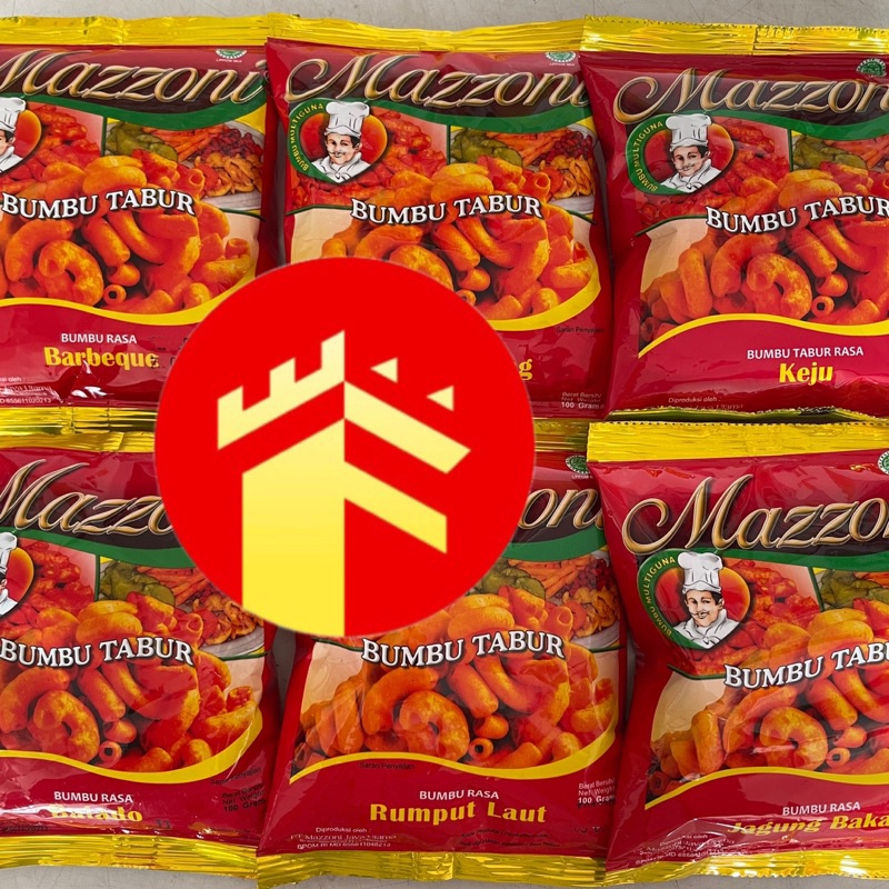 

MAZZONI BUMBU TABUR 100 GR BUBUK TABUR KENTANG MACARONI BUMBU BUBUK TABUR BALADO KEJU BBQ JAGUNG BAKAR RUMPUT LAUT SEAWEED AYAM 100 GR