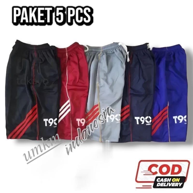 Paket 5pcs celana kolor pendek santai T90/kolor olahraga Bisa di pakai pria dan wanita uniseks sport