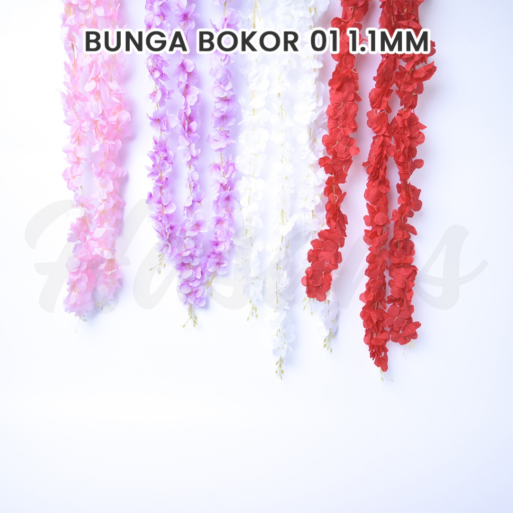 (HASANS FLORIST)Bunga Bokor Artificial / Bunga Bokor Palsu / Bunga Bokor Plastik / Bunga Hias Dekora