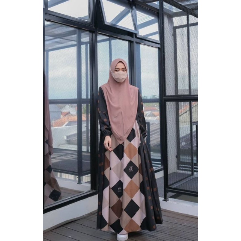 Gamis Xoxo Black Zafeetri