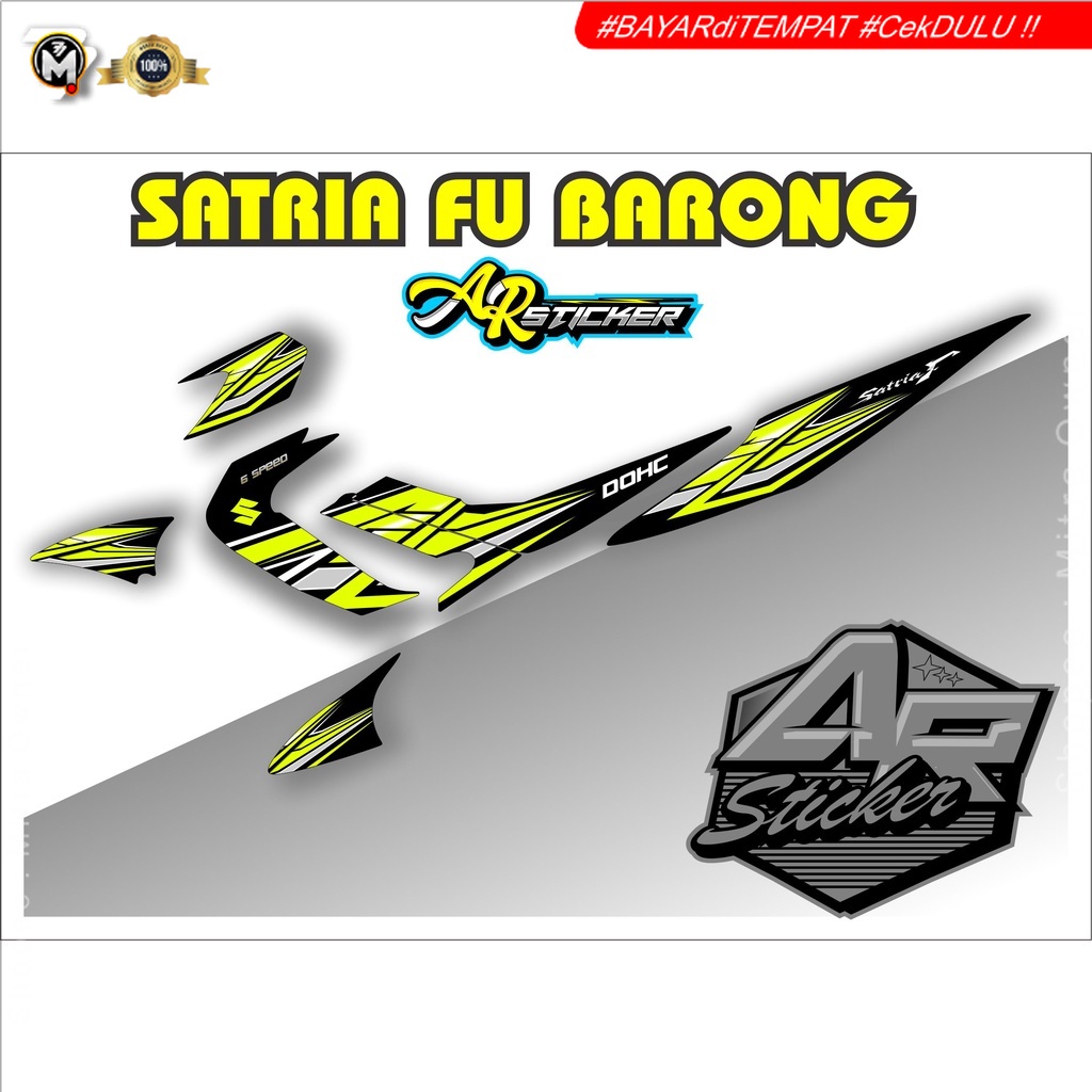 (KODE W) Striping satria fu Barong  / Striping satria Barong /Striping Satria Fu lama / Striping Sat
