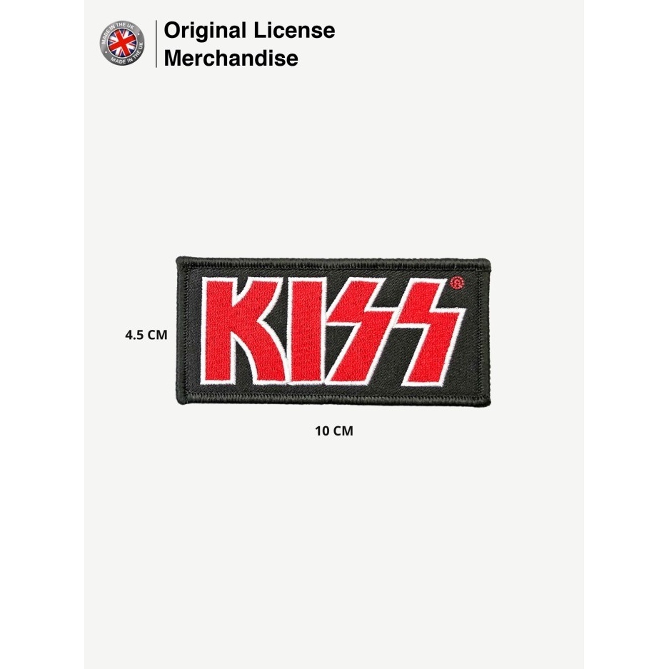 Patch Emblem Badge Import Musik Band KISS Original Red Logo