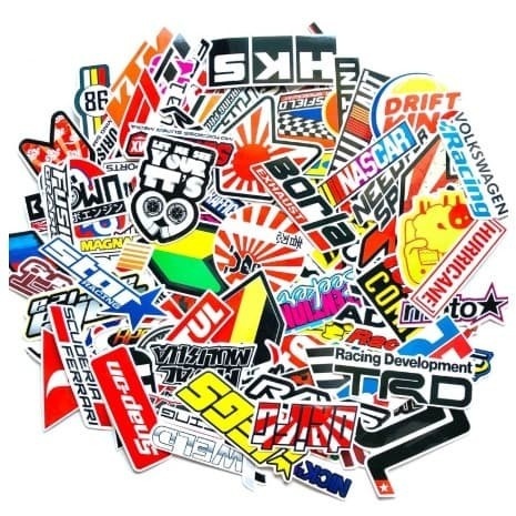 

Sticker Bomb Racing Car Graffi laptop, gitar, helm 100 pcs 007