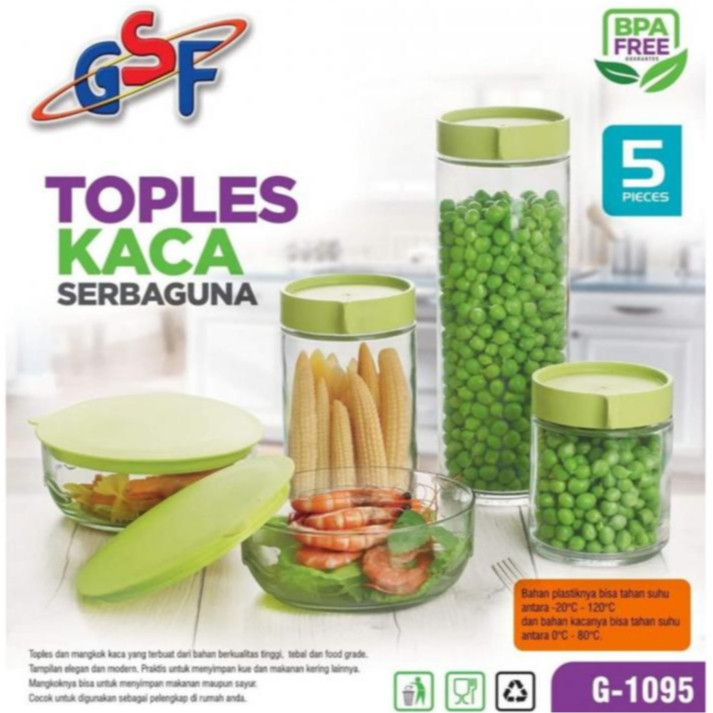 [BIYOO MART] TOPLES KACA GSF 1095 SERBAGUNA TOPLES KACA LEBARAN GSF 1095 TOPLES KACA SATU SET