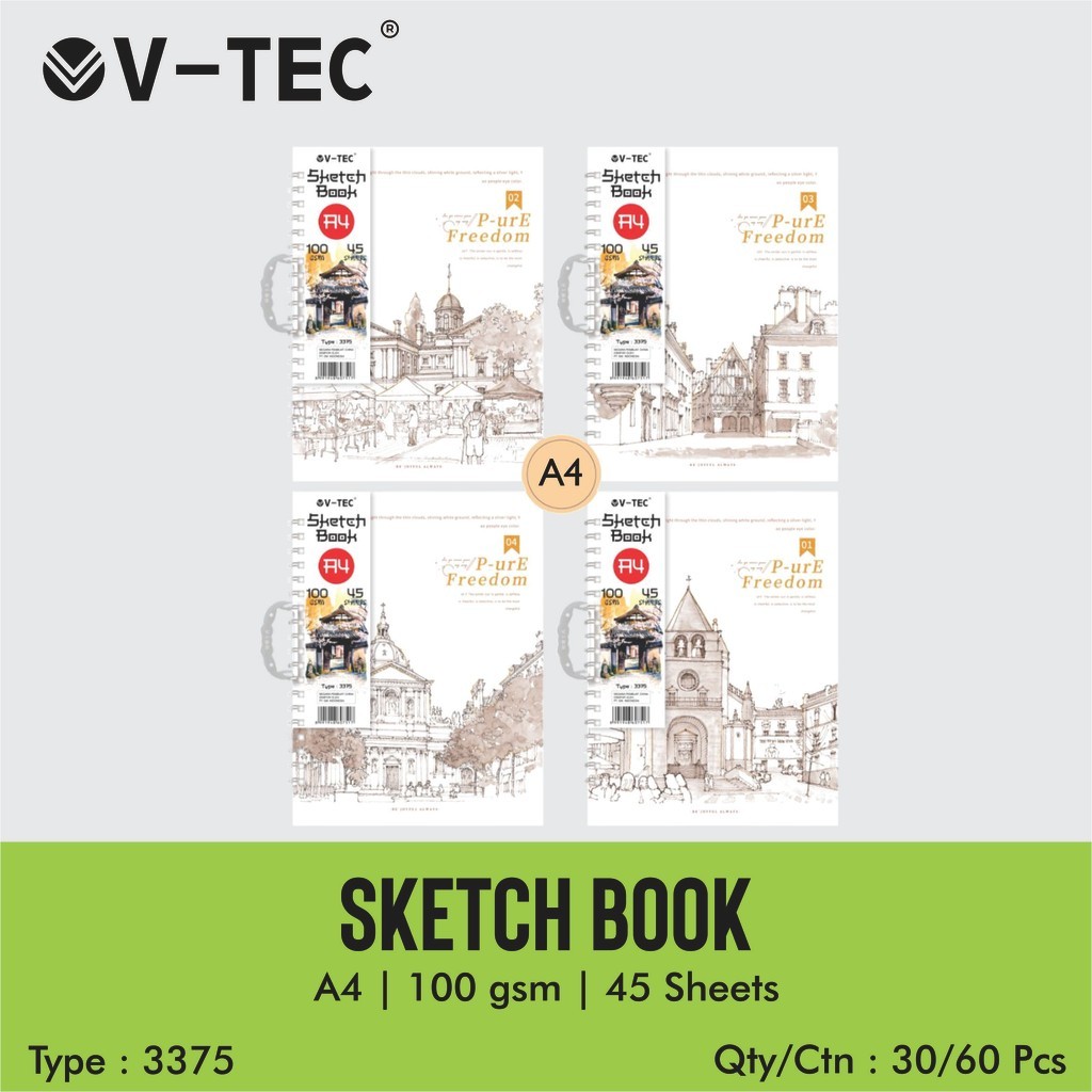 

V-TEC SKETCH BOOK BUKU MENGGAMBAR SKETSA