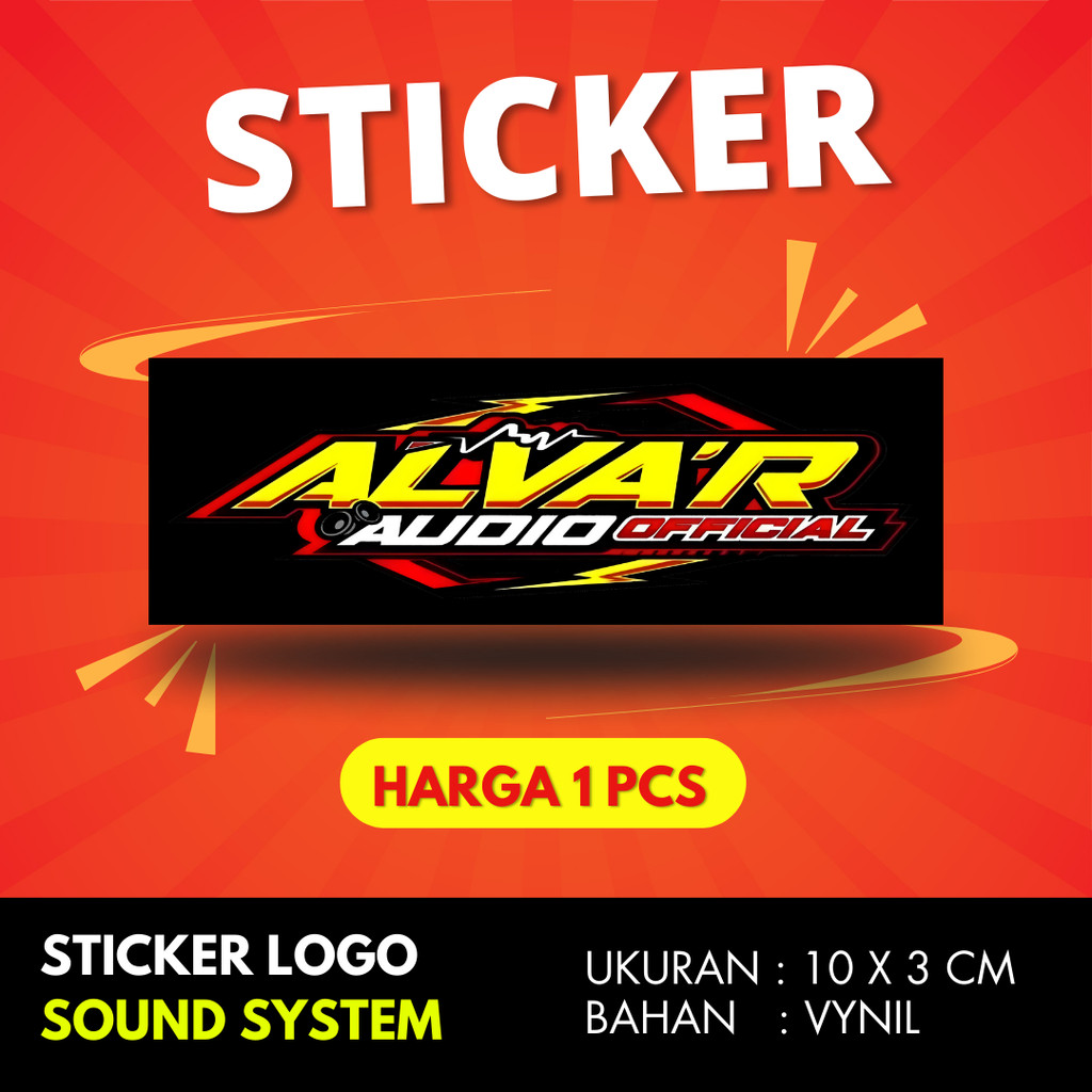 

Sticker sound system ALVAR AUDIO BAHAN VYNIL ANTI AIR PREMIUM