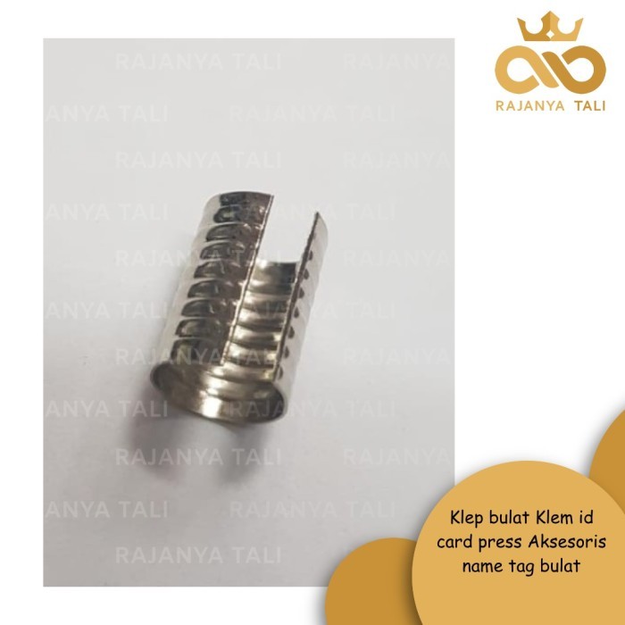 

[Terbaru]Ready Klep bulat Klem id card press Aksesoris name tag bulat
