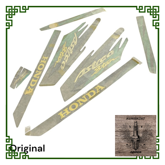 Striping Sticker Stiker Body Honda Astrea Star Astreastar Original / Stiker Striping Body Motor Hond