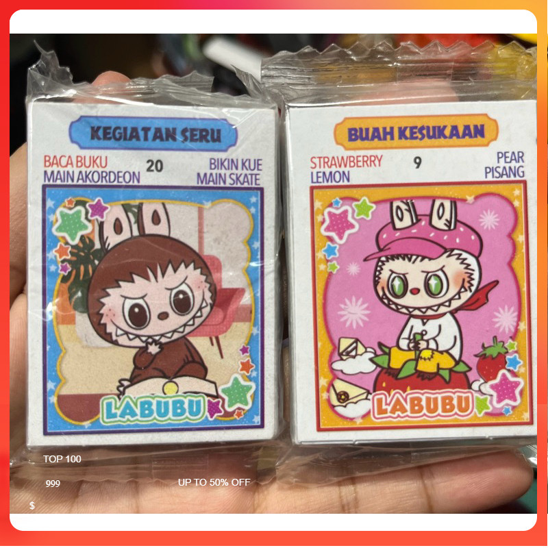 KARTU WARTEK / WAYANG / MAINAN ANAK ISI 32 LEMBAR