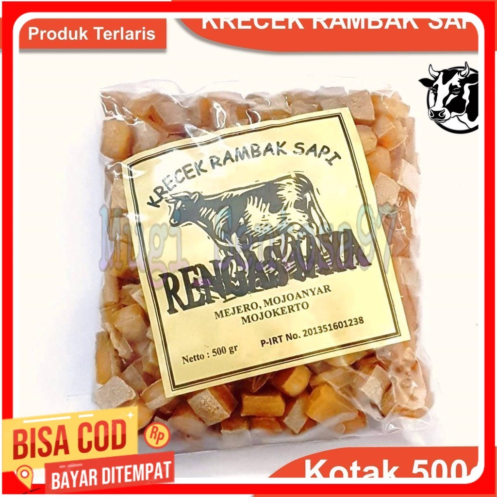 

Rambak Sapi Mentah Super 1kg / Krecek Rambak Sapi Asli / Kerupuk Kulit Sapi Mentah Mojokerto