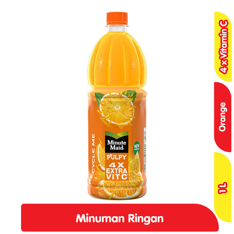 

Minute Maid Pulpy Minuman Jus Buah Rasa Jeruk Botol 1 L