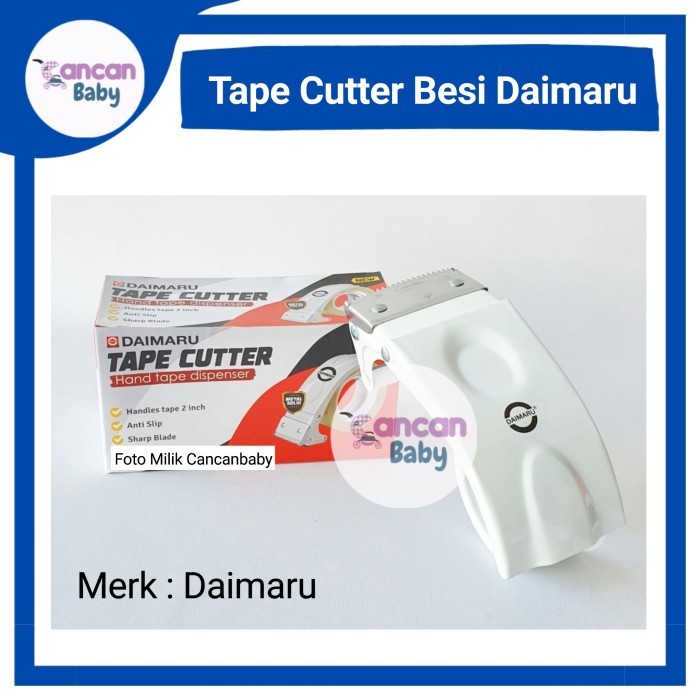 

Daimaru Tape Cutter Dispenser Besi Untuk Lakban Isolasi 2 Inch 48mm Pemotong Pita Perekat