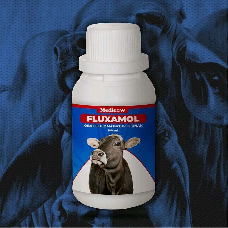 kjg Fluxamol obat batuk pilek sapi kambing 100ml obat sakit sapi obat sakit kambing obat flu sapi