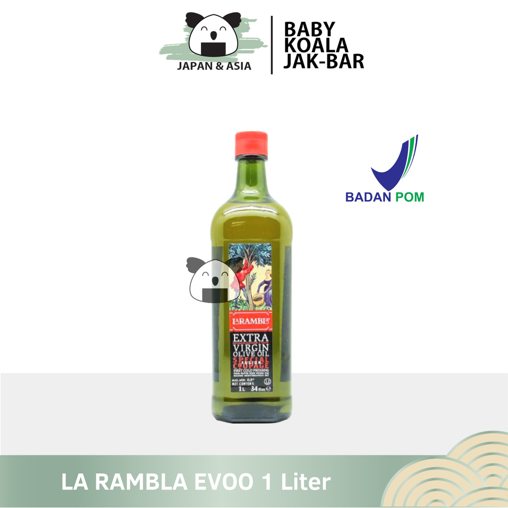 

LA RAMBLA Extra Virgin Olive Oil Minyak Zaitun 1 Liter Halal │ EVOO Import Spanyol-BKJ