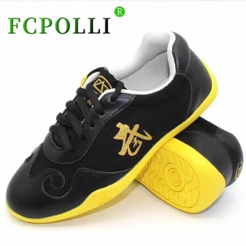 Professional Kungfu Shoes for Uni Black Red  Martial Arts Shoes Men  Women Comfortable Wushu Shoe Co